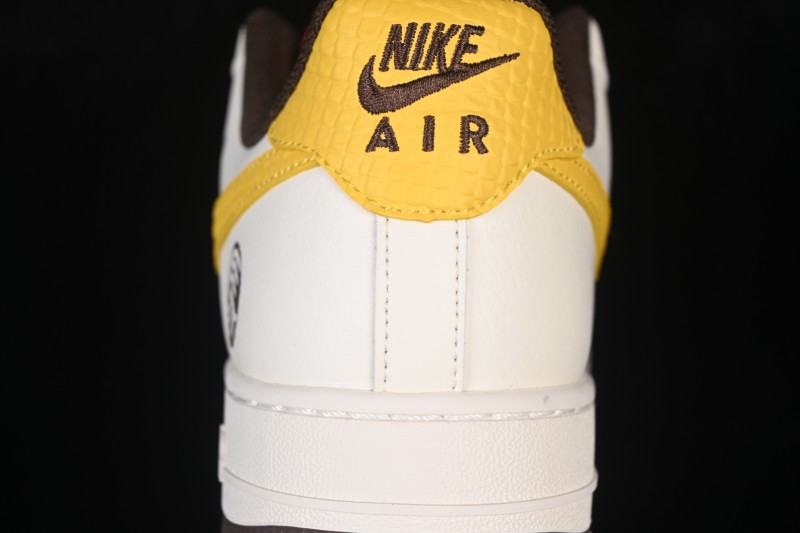 Nike Air Force 1 '07 Low Casual Sneakers with Red White Yellow Color Blocking - JP2026-155