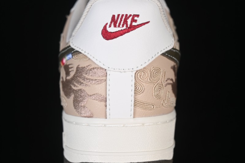 Nike Air Force 1 '07 Low Casual Skateboarding Shoes with Classic White and Green Colorway - IQ1119-088