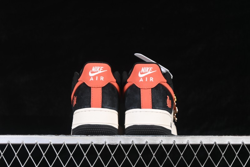 Nike Air Force 1 '07 Low Chinese New Year Limited Edition Suede Black Casual Sneakers - XD0028-006