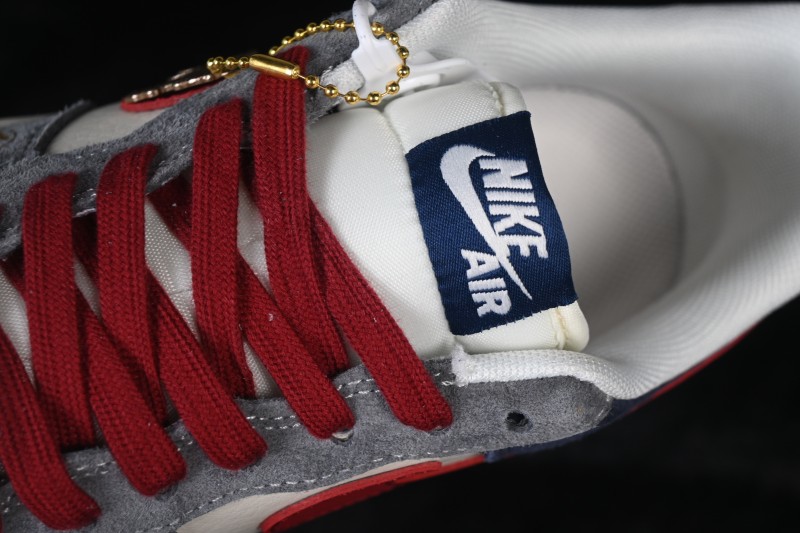 Nike Air Force 1 '07 Low Basketball Sneakers with Red and Navy Contrast - JP2026-153