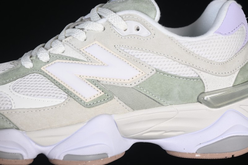 New Balance 9060 Retro Running Shoes with ABZORB Cushioning and Suede Overlays - U9060AUC