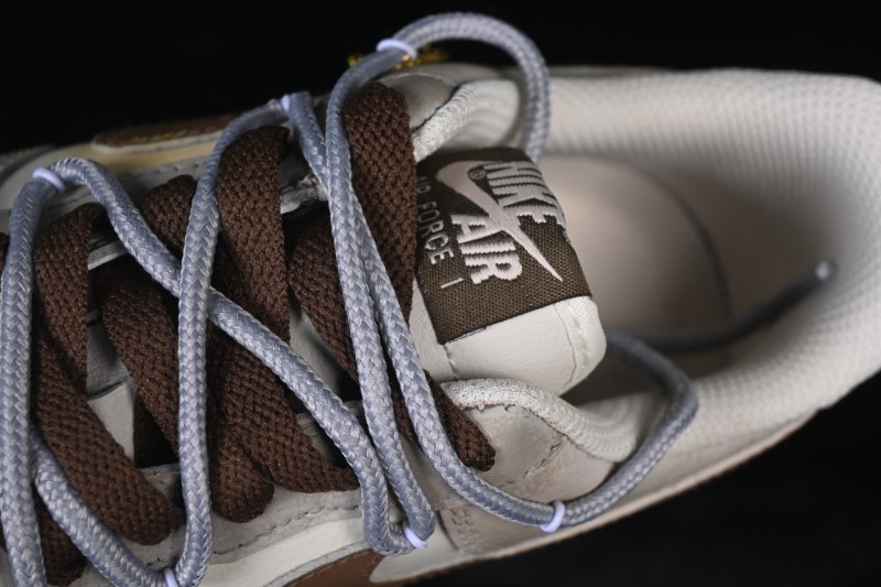 Nike Air Force 1 '07 Low Hand-Painted Armored Steed Vintage Skateboarding Shoes - DB3301-818