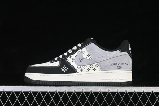 Nike Air Force 1 '07 Low Basketball Shoes with Classic Black White Grey Colorway - KG6699-F28