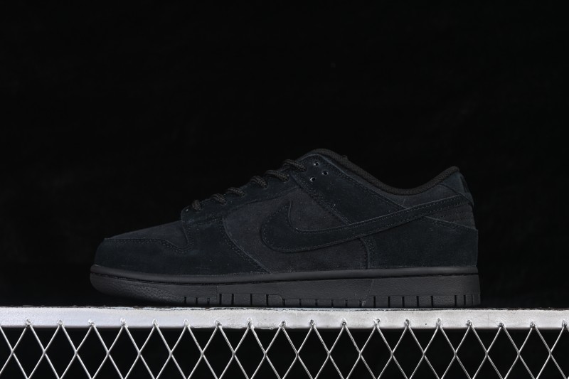 Nike SB Dunk Low Suede Black Low-Top Skateboarding Shoes - IB6651-001