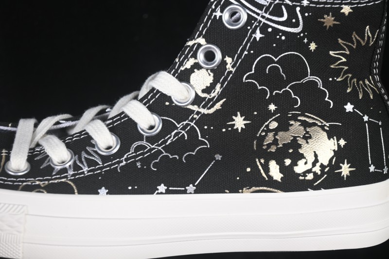 Converse All Star Star Constellation Galaxy Print High-Top Canvas Sneakers - A23870C
