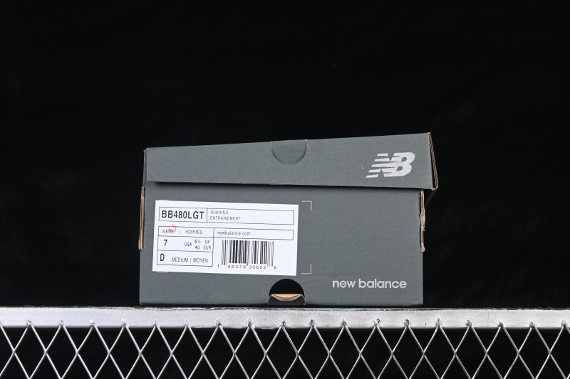 New Balance 480 Skateboarding Lifestyle Shoes with Durable Suede and Cushioned Insole - BB480LGT