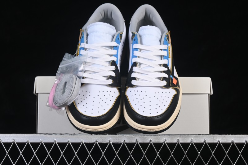 Nike Travis Scott x Air Jordan 1 Low OG Sneakers with Reverse Swoosh Design - XZ6868-006