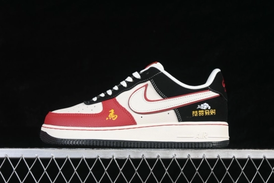 Nike Air Force 1 '07 Low Chinese New Year Edition Black Red Lucky Money Casual Skateboarding Shoes - DF0188-129