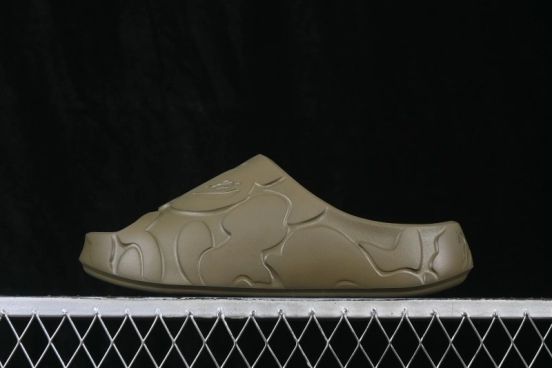 Bape EVA Ape Head Comfortable All-Match One-Band Slipper - M322911 Olive Green