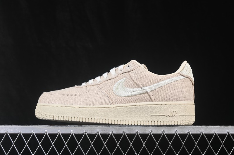 Nike Air Force 1 '07 Low Stussy Collaboration Casual Skateboarding Shoes - CZ9084-200