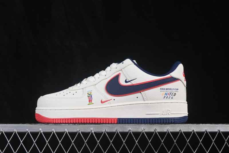 Nike Air Force 1 '07 Low World Cup Theme Air Force One Low-Top Casual Skate Shoes - DD1982-372