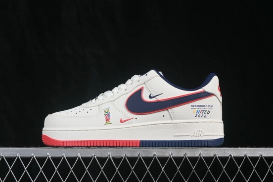 Nike Air Force 1 '07 Low World Cup Theme Air Force One Low-Top Casual Skate Shoes - DD1982-372