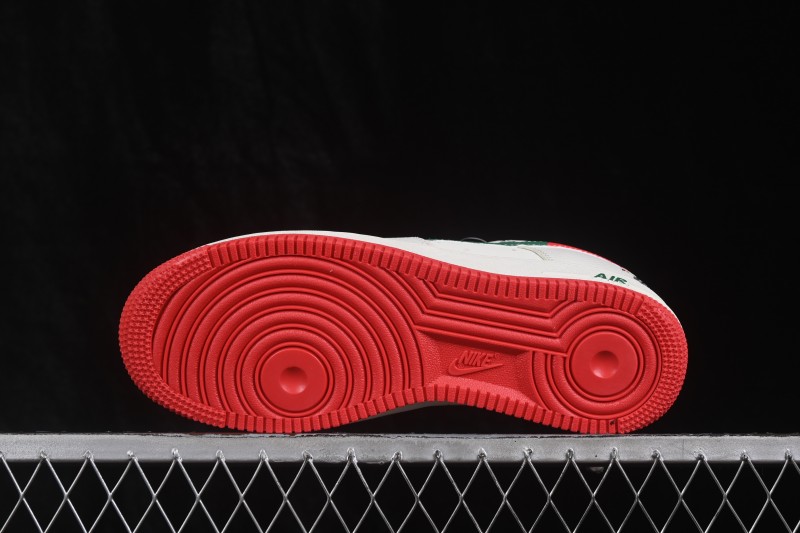 Nike Air Force 1 '07 Low Football Theme Casual Sneakers with Full-Length Air Cushion - DW8806-025