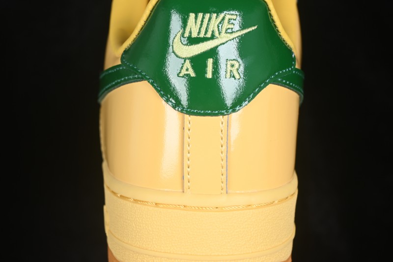 Nike Air Force 1 '07 Low Retro Running Shoes with Shiny Leather Upper and Vintage Accents - IO4489-700