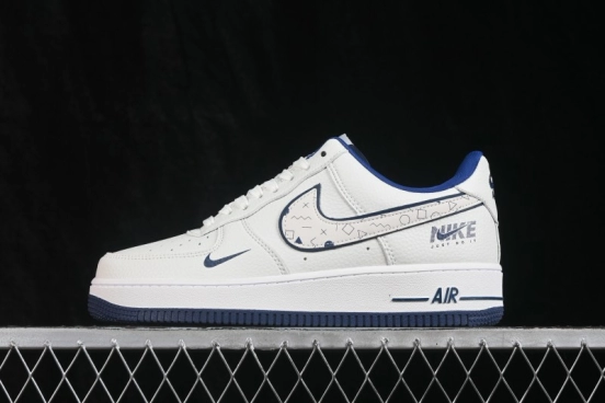 Nike Air Force 1 '07 Low Collaboration Casual Skateboarding Shoes with Full-Length Air Cushion - WY0655-112