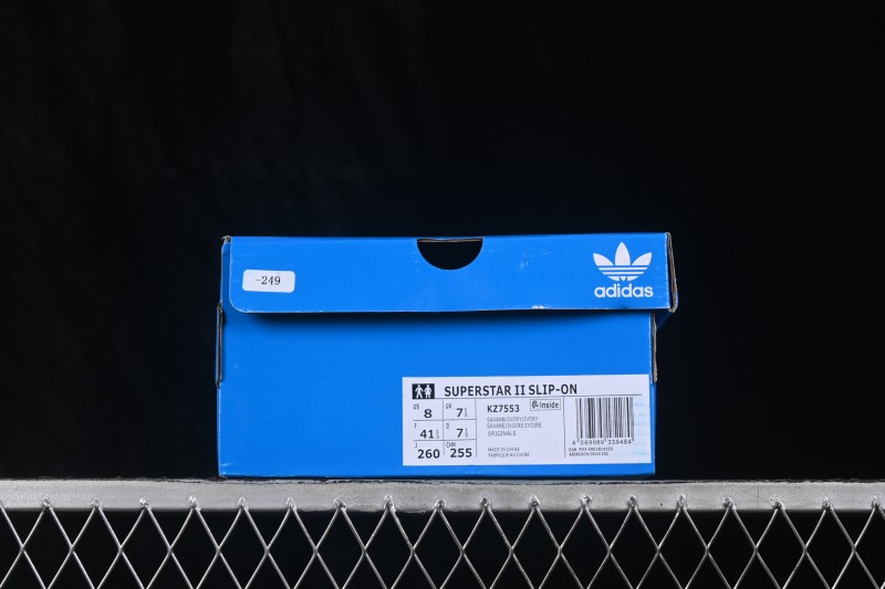 Adidas Originals Superstar Shell-Toe Lace-Up Casual Sneakers - KZ7553