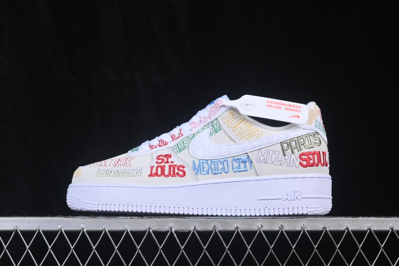 Nike Air Force 1 '07 Low Basketball Shoes with Full-Length Air Cushion - II1549-100