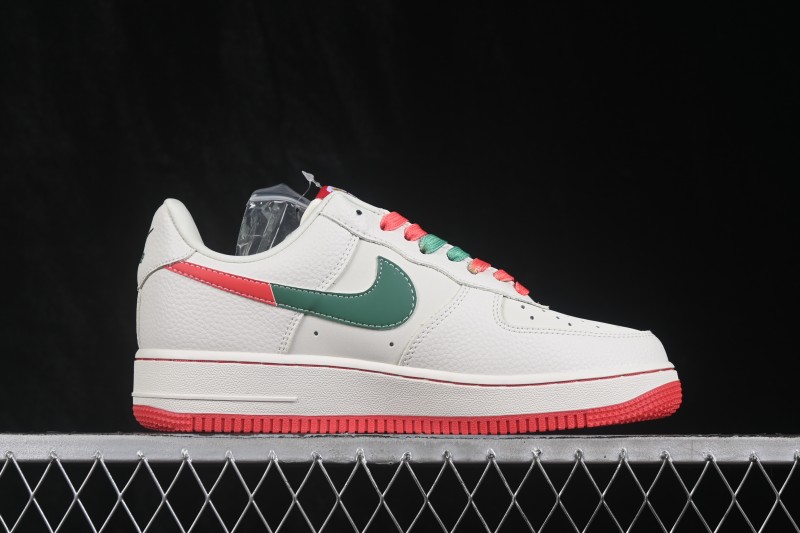 Nike Air Force 1 '07 Low Football Theme Casual Sneakers with Full-Length Air Cushion - DW8806-025