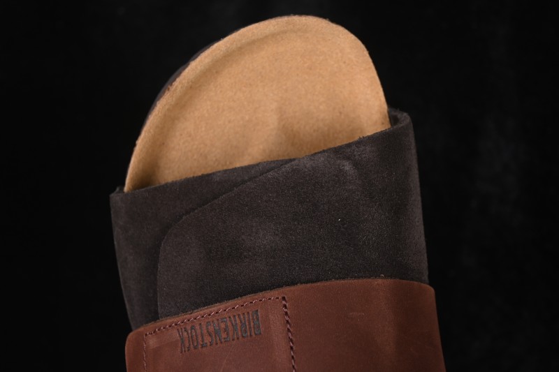 Birkenstock Suede Shearling-Lined Clog Mocha Brown - 1015572