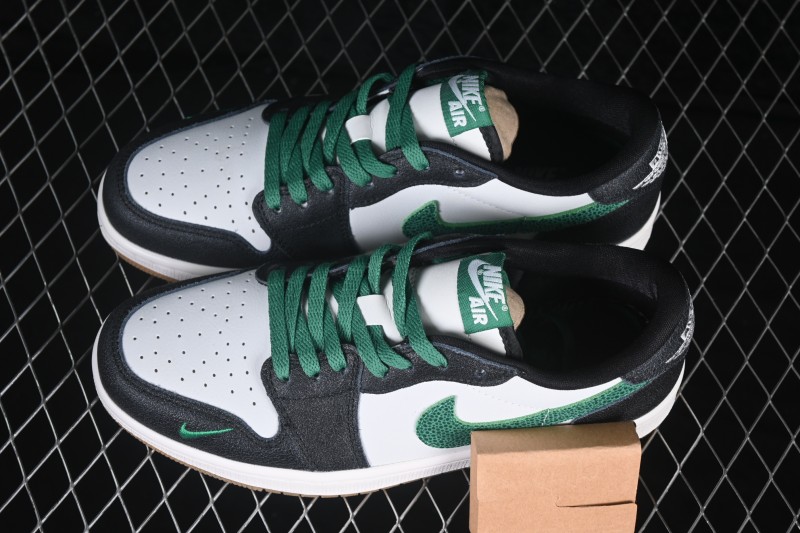 Air Jordan 1 Low AJ1 Pine Green Low-Top Retro Culture Basketball Shoes - IR2283-030