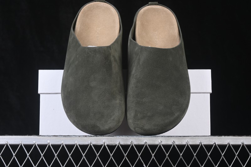 The Row Hudson Round-Toe Half-Covered Casual Mule Slippers - BTOL