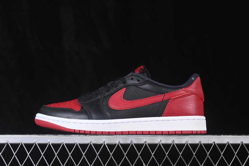 Nike Air Jordan 1 Low Banned Black Red Low Top Cultural Casual Skateboard Shoes - IW6276-001