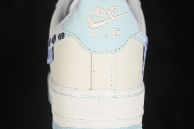 Nike Air Force 1 '07 Low Green Grape Leopard Pop Hand-Painted Graffiti Casual Sneakers - FB1839-112
