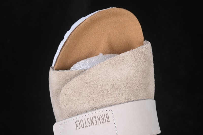 Birkenstock Suede Shearling Sandals with Cork Latex Footbed and EVA Outsole - 1015572