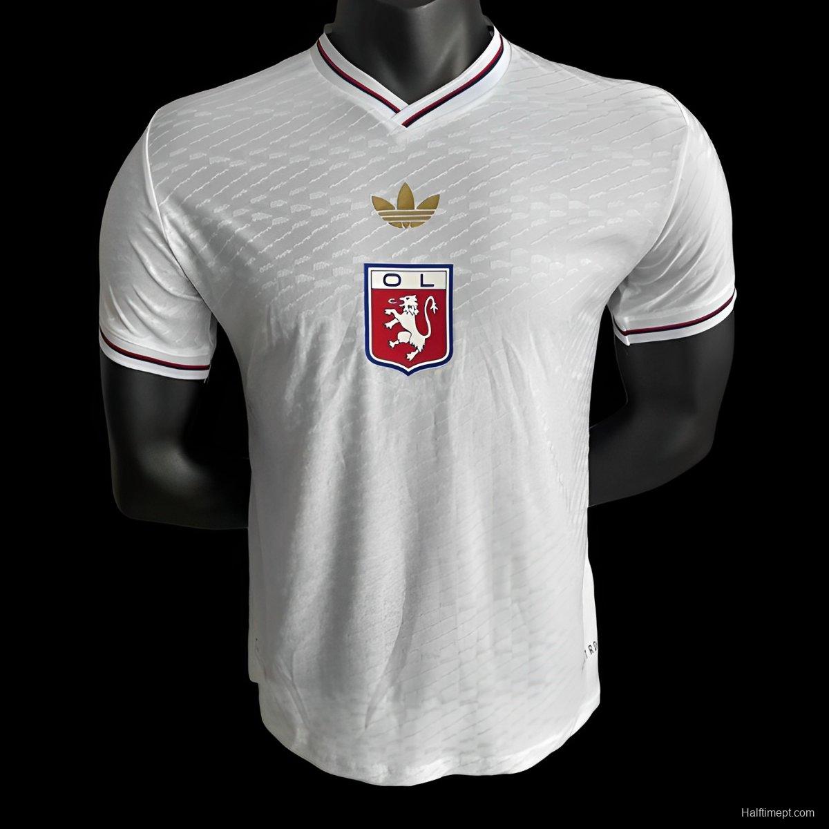 Player Version 25/26 Olympique Lyonnais WHITE Anniversary Jersey