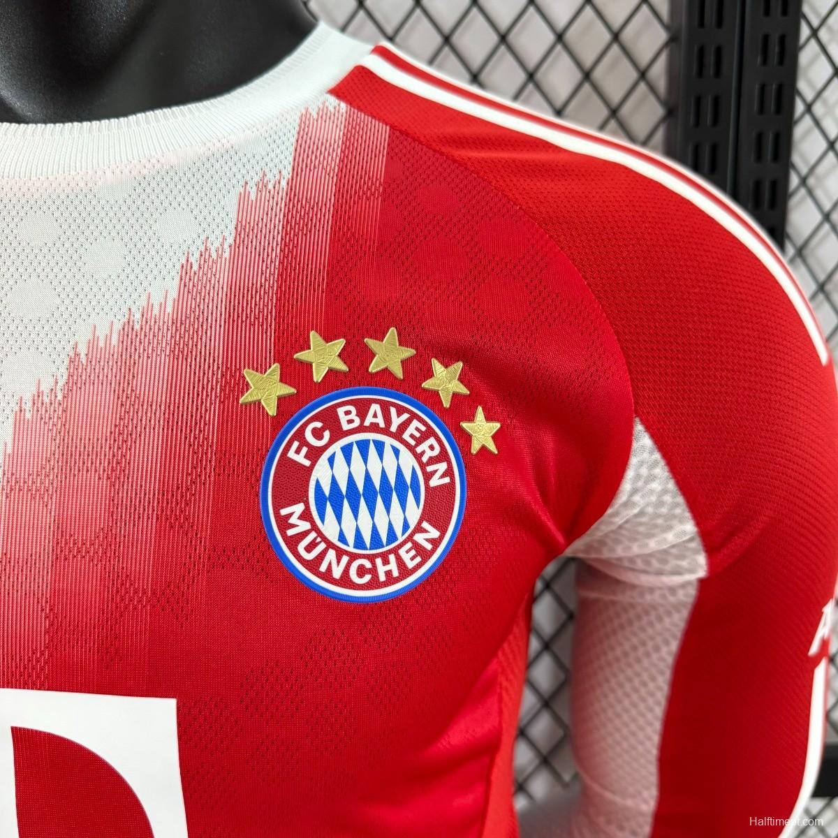 Player Version 25/26 Bayern Munich Home Long Sleeve Jersey