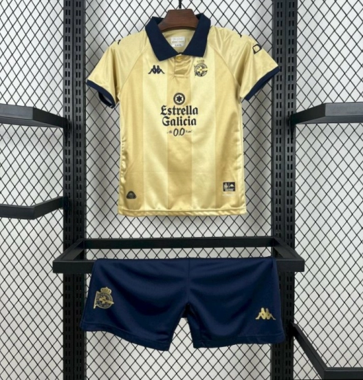 2025/26 KidsDeportivo De La Coruna 25th Anniversary Edition Kit