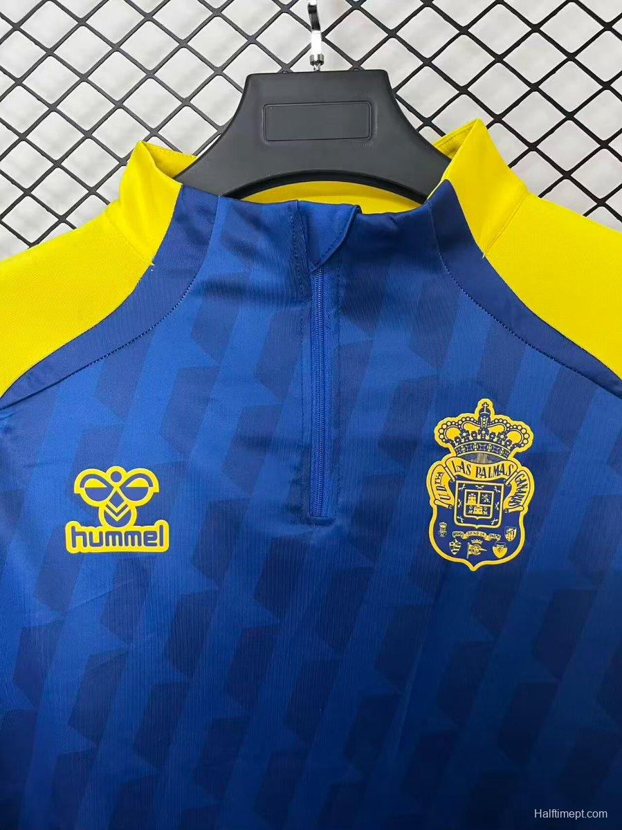 25/26 Las Palmas Half Zipper Yellow/Blue Jacket