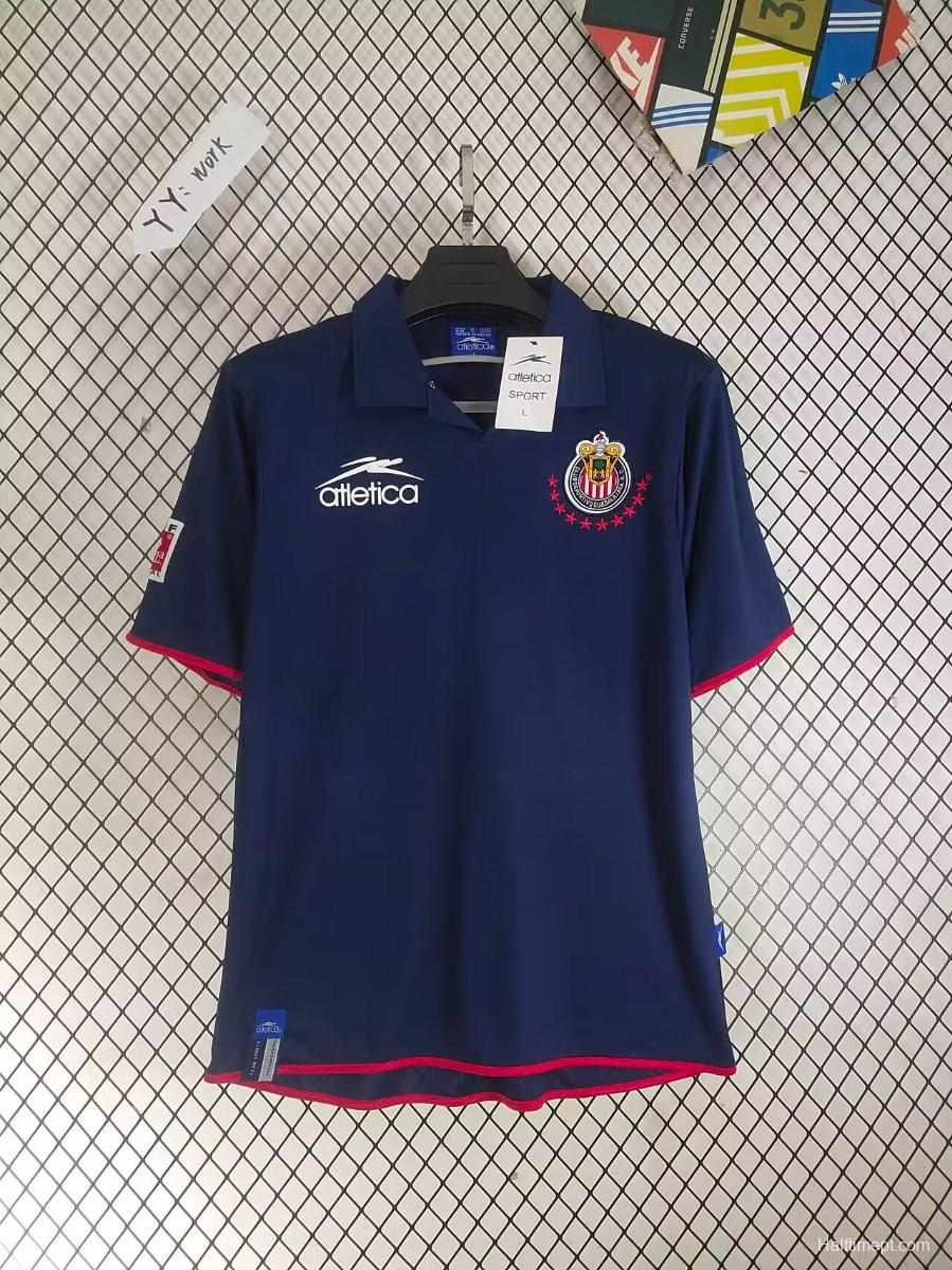 Retro 03/04 Chivas Guadalajara Away Navy Jersey