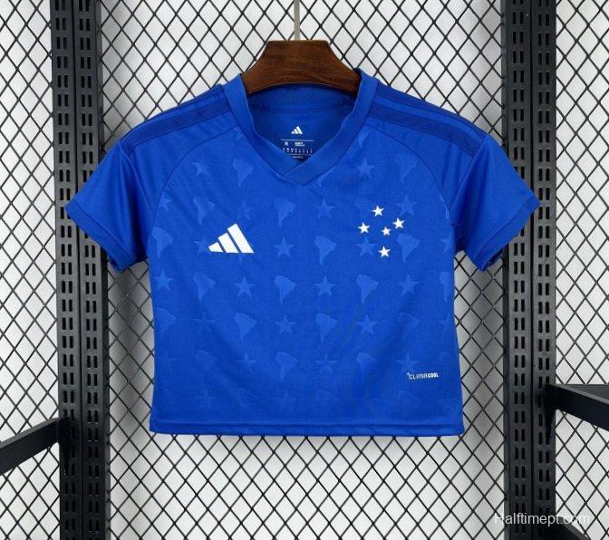 2026/27 Womens Cruzeiro Crop Top Home Jersey
