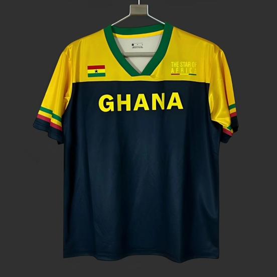 2026 Ghana Yellow Black The Star of Africa Jersey