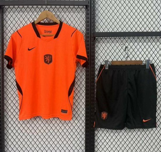2026 Kids Netherlands Home Jersey