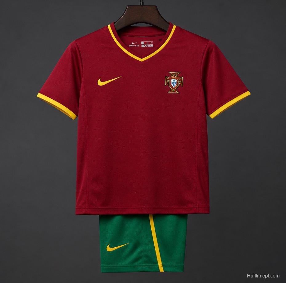Retro Kids 2000 Portugal Home Jersey