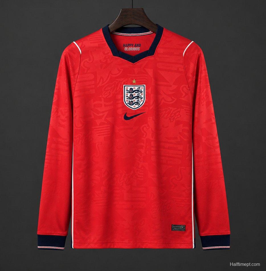 2026 Mens England World Cup Away Long Sleeve Jersey
