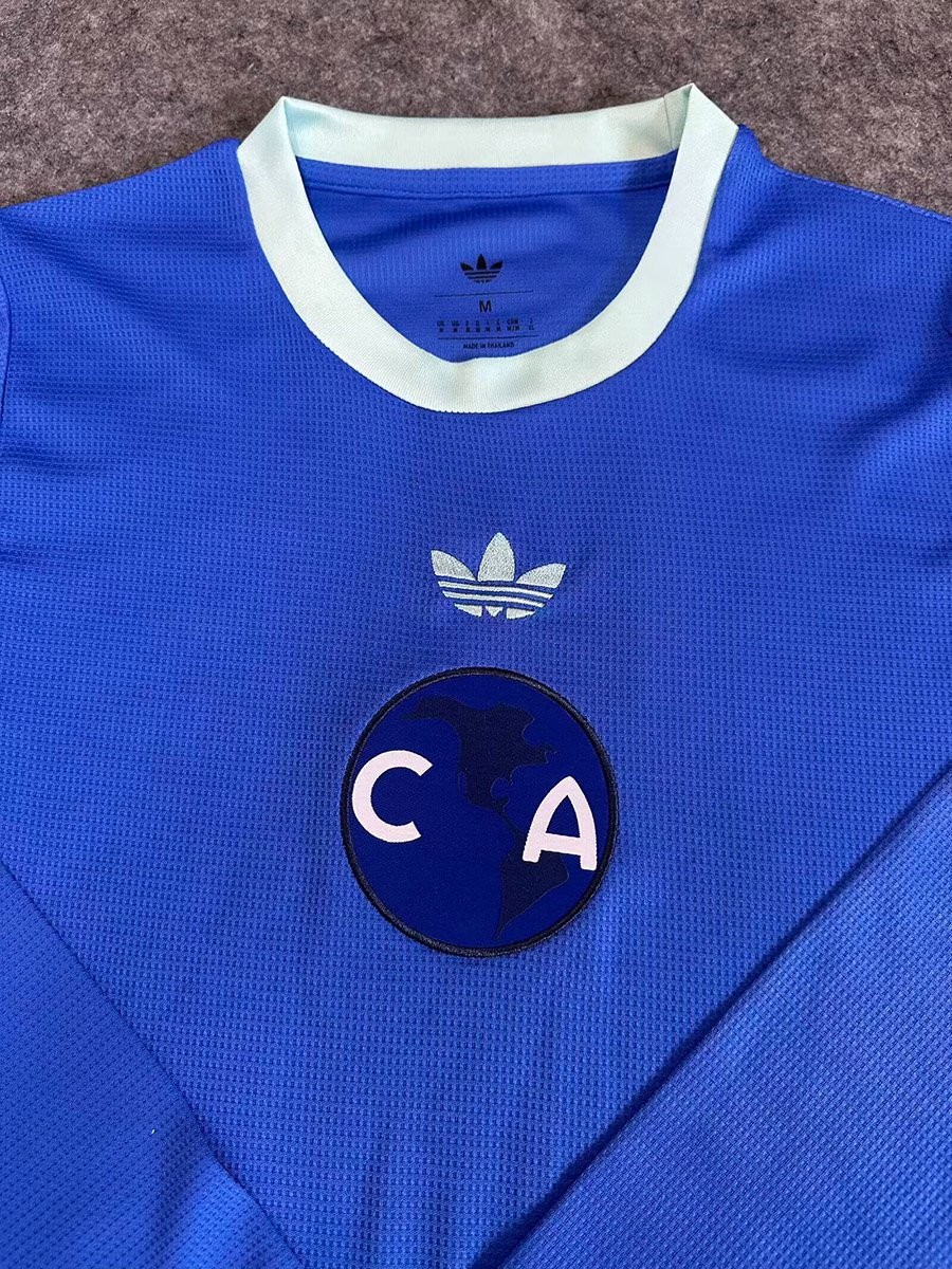 26/27 Club America 110 Years Anniversary Goalkeeper Long Sleeve Blue Jersey