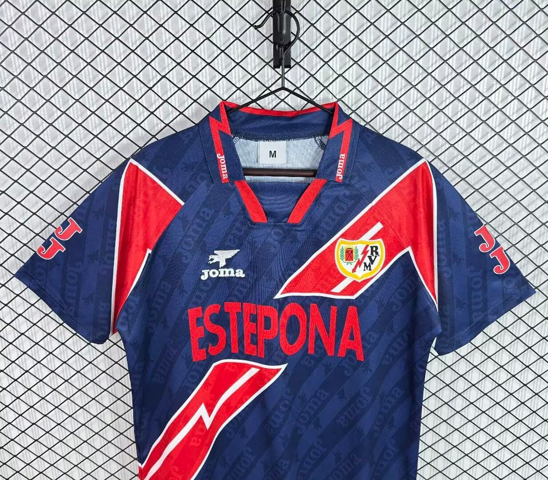 Retro 95/96 Rayo Vallecano Away Navy Blue Jersey