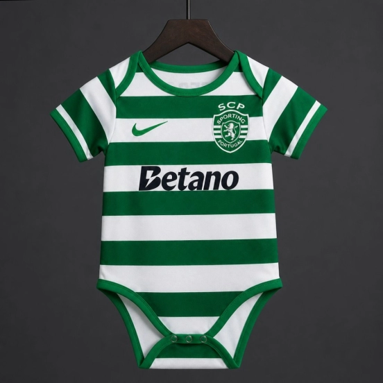 26/27 Sporting CP Lisbon Home Baby Romper Jersey