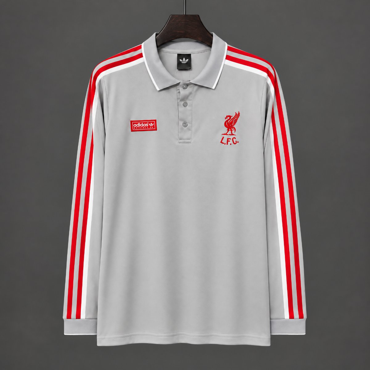 26/27 Liverpool SPZL FC Long Sleeve Grey Polo Jersey