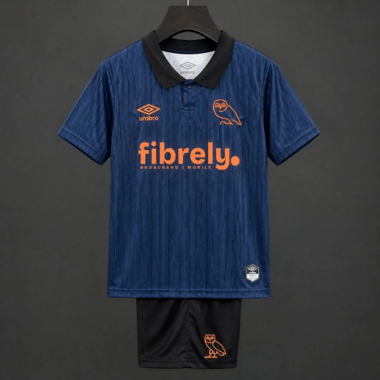 26/27 Kids Sheffield Wednesday Third Navy Jersey Kit